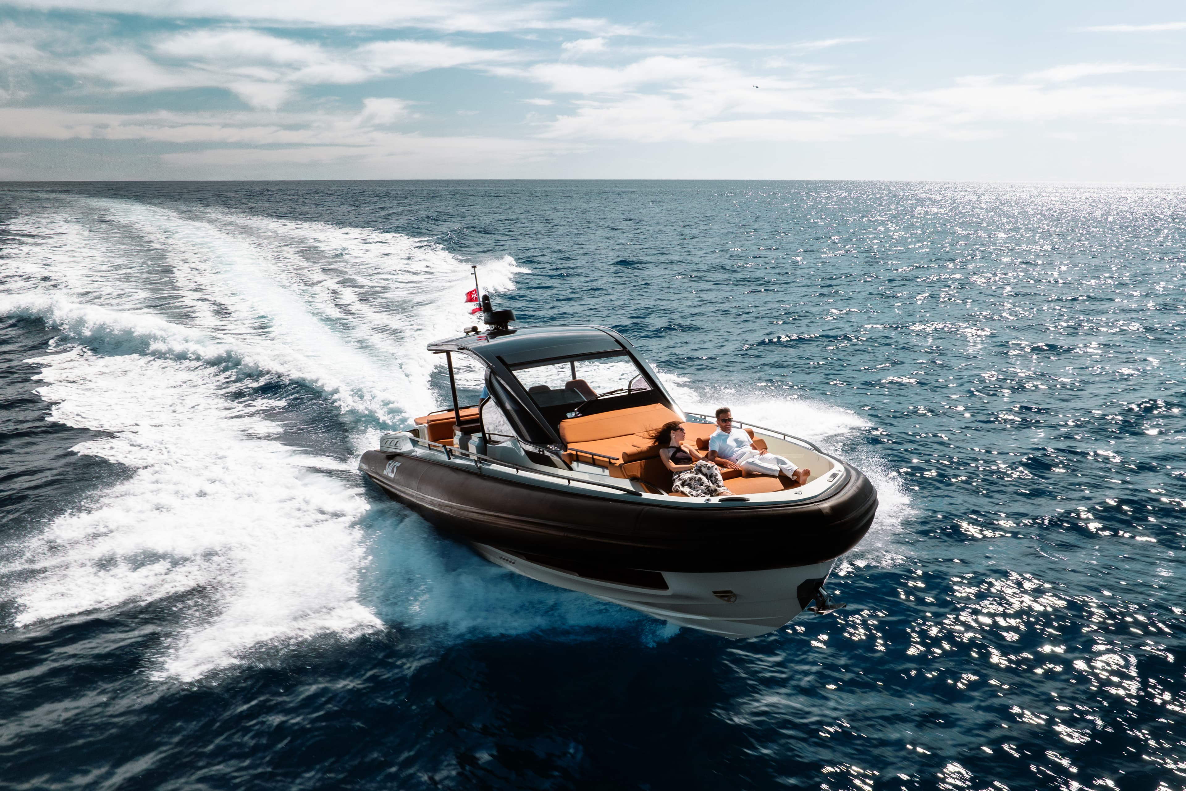 Yacht at sea